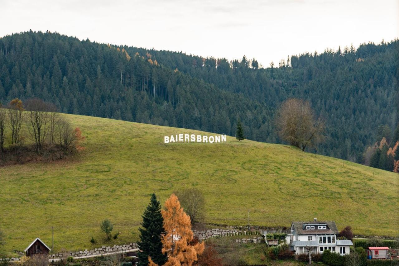 바이에르스브론 Haus Irene Gemuetlich Moderner Schwarzwald 아파트 외부 사진